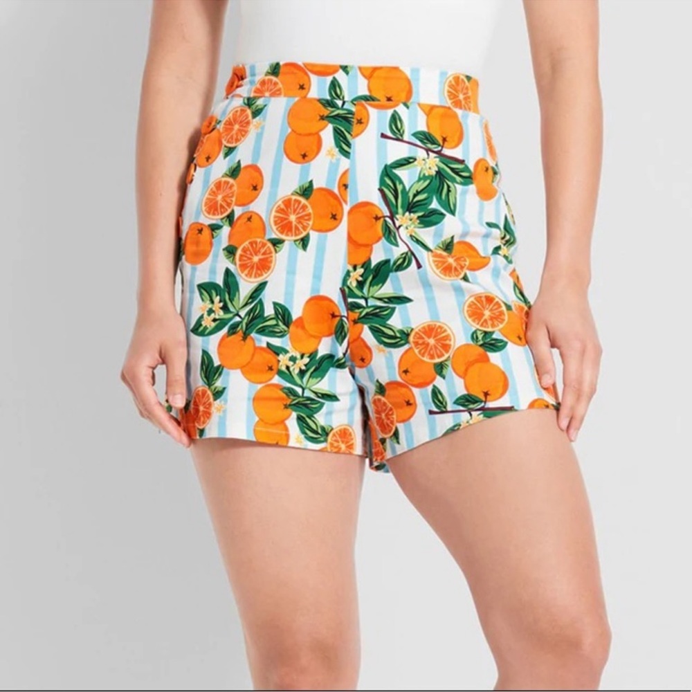 Collectif | Orange Grove Groove Shorts